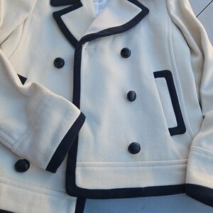 J. Crew Cream and Black Utility Jacket